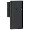 vidaXL Εξωτερικά Φωτιστικά Τοίχου 2 pcs Μαύρο 6.5 x 10.5 x 16 εκ.
