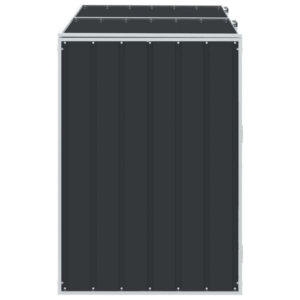 vidaXL Πλαίσιο Κάδων Απορριμμάτων Διπλό Κάδοι 144x81x113 εκ. Ατσάλι