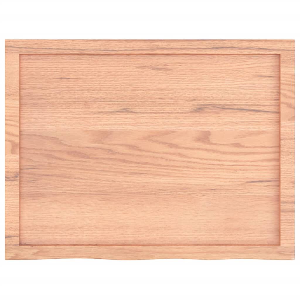 vidaXL Πάγκος Μπάνιου Αν. Καφέ 80x60x(2-6) εκ. Επεξεργ. Μασίφ Ξύλο