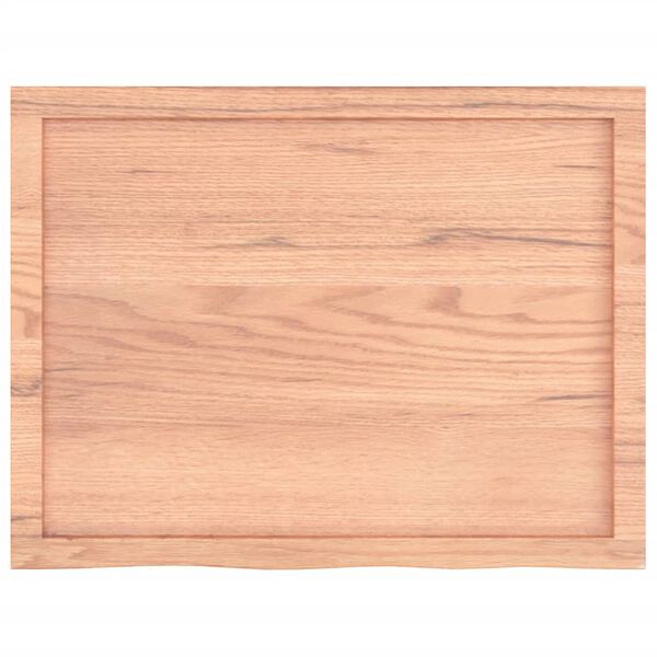 vidaXL Πάγκος Μπάνιου Αν. Καφέ 80x60x(2-6) εκ. Επεξεργ. Μασίφ Ξύλο