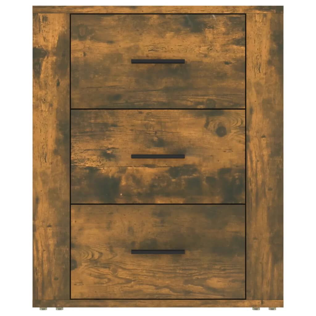 vidaXL Κομοδίνο Καπνιστή Δρυς 50x36x60 εκ. από Επεξεργασμένο Ξύλο