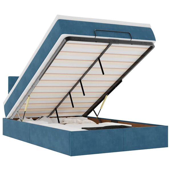 vidaXL &Omicron;&theta;&omega;&mu;&alpha;&nu;&iota;&kappa;ό &kappa;&rho;&epsilon;&beta;ά&tau;&iota; &mu;&epsilon; &sigma;&tau;&rho;ώ&mu;&alpha;&LEDs &Sigma;&kappa;&omicron;ύ&rho;&omicron; &mu;&pi;&lambda;&epsilon; 120x200cm &Beta;&epsilon;&lambda;&omicron;ύ&delta;&omicron;