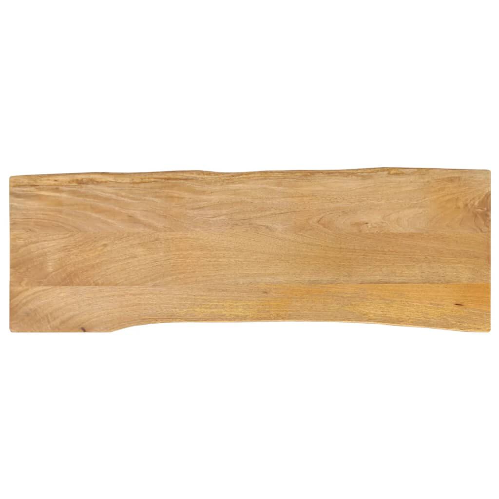 vidaXL Επιφάνεια Τραπεζιού 120x40x2,5 εκ. Live Edge Μασίφ Ξύλο Μάνγκο