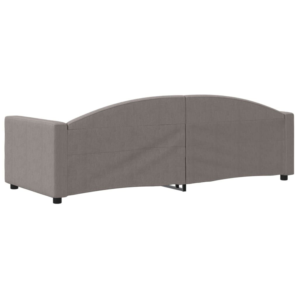 vidaXL Καναπές Κρεβάτι Taupe 80 x 200 εκ. Υφασμάτινος
