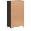 vidaXL Highboard &Mu;&alpha;ύ&rho;&omicron; 60 x 36 x 110 &epsilon;&kappa;. &Epsilon;&pi;&epsilon;&xi;&epsilon;&rho;&gamma;&alpha;&sigma;&mu;έ&nu;&omicron; &xi;ύ&lambda;&omicron;
