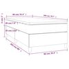 vidaXL &Kappa;&rho;&epsilon;&beta;ά&tau;&iota; Boxspring &mu;&epsilon; &Sigma;&tau;&rho;ώ&mu;&alpha; &Kappa;&rho;&epsilon;&mu; 90x200 &epsilon;&kappa;.&Upsilon;&phi;&alpha;&sigma;&mu;ά&tau;&iota;&nu;&omicron;
