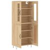 vidaXL Ντουλάπι Sonoma δρυς 69,5 x 34 x 180 εκ. από Επεξεργασμένο Ξύλο