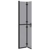 vidaXL Τοίχος ντους Walk-in Μαύρο και σκούρο διαφανές 70 x 190 cm