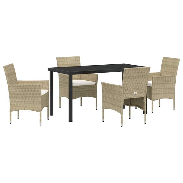 vidaXL &Sigma;έ&tau; &phi;&alpha;&gamma;&eta;&tau;&omicron;ύ &gamma;&iota;&alpha; &kappa;ή&pi;&omicron; &mu;&epsilon; &mu;&alpha;&xi;&iota;&lambda;ά&rho;&iota; 5 pcs &Mu;&pi;&epsilon;&zeta; &sigma;&upsilon;&nu;&theta;&epsilon;&tau;&iota;&kappa;ό &rho;&alpha;&tau;ά&nu;