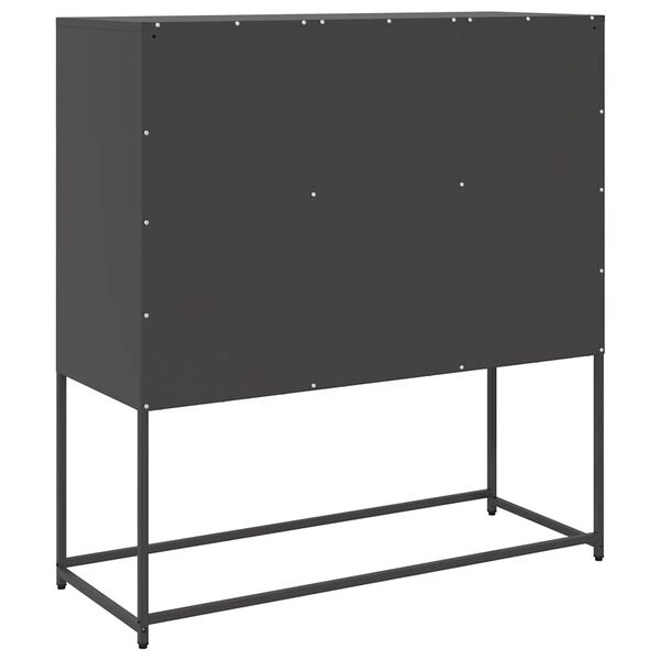 vidaXL Ντουλάπι Μαύρο 100,5x39x107 εκ. από Χάλυβα Ψυχρής Έλασης