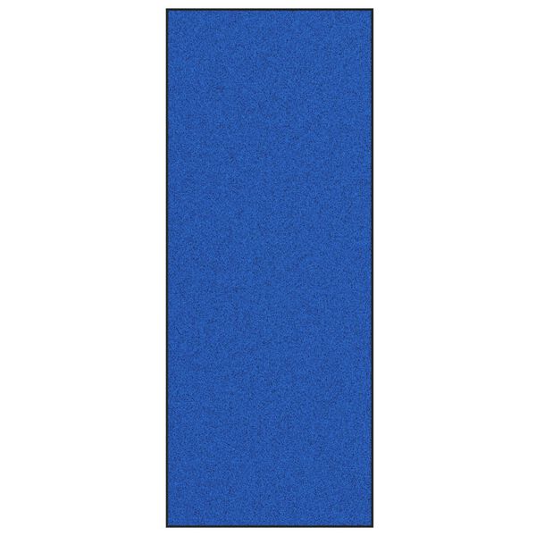 vidaXL Χαλάκι Εξώπορτας Μπλε και Μαύρο 120 x 300 cm Πολυαμίδιο και PVC