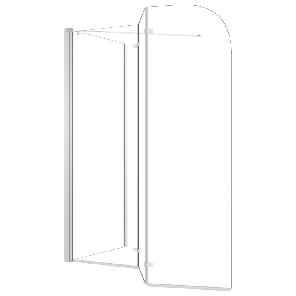 vidaXL Καμπίνα Μπανιέρας Διαφανής 120 x 69 x 130 εκ. Ψημένο Γυαλί