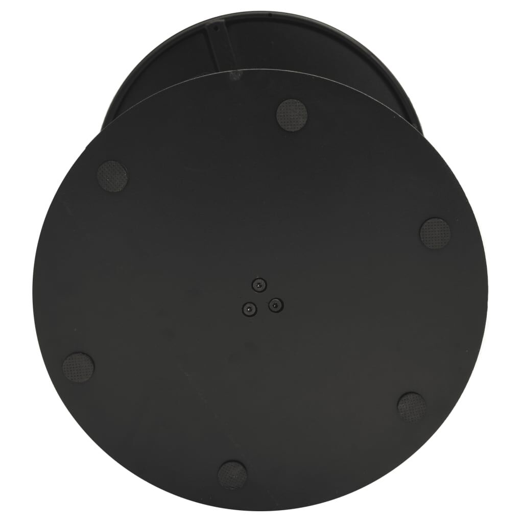 vidaXL Τραπέζι Κήπου Στρογγυλό Μαύρο Ø60x105 εκ. Ατσάλινο