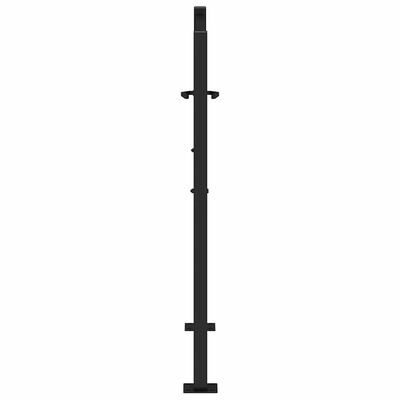vidaXL Πύλη κήπου Μαύρη 105x106 cm Ατσάλινη ελαφριά σχεδίαση