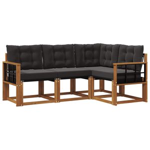 vidaXL &Sigma;&epsilon;&iota;&rho;ά &Kappa;&alpha;&nu;&alpha;&pi;έ &Epsilon;&xi;&omega;&tau;&epsilon;&rho;&iota;&kappa;&omicron;ύ &mu;&epsilon; &mu;&alpha;&xi;&iota;&lambda;ά&rho;&iota; 4 pcs &Phi;&upsilon;&sigma;&iota;&kappa;ό &kappa;&alpha;&iota; &Mu;&alpha;ύ&rho;&omicron;
