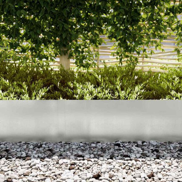 vidaXL Περίγραμμα γκαζόν 50 pcs Ασημί 100 x 0.05 x 20 εκ