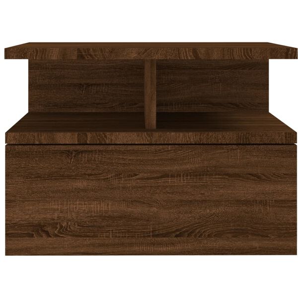 vidaXL Κομοδίνα Κρεμαστά Καφέ Δρυς 40x31x27 εκ. Επεξεργ. Ξύλο
