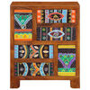 vidaXL Sideboard Πολύχρωμο 50x35x60 μασίφ ξύλο ακακίας