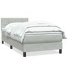 vidaXL Box Spring &kappa;&rho;&epsilon;&beta;ά&tau;&iota; &mu;&epsilon; &sigma;&tau;&rho;ώ&mu;&alpha; &alpha;&nu;&omicron;&iota;&chi;&tau;ό &gamma;&kappa;&rho;&iota; 80x220 cm &Beta;&epsilon;&lambda;&omicron;ύ&delta;&iota;&nu;&omicron;