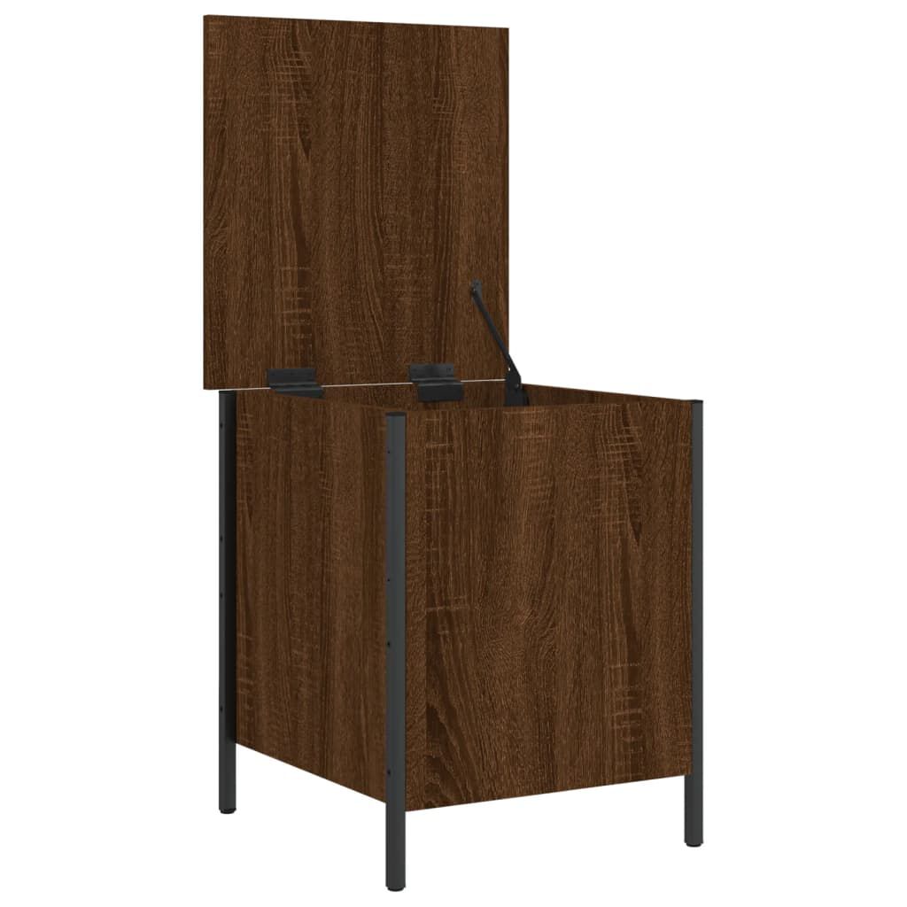 vidaXL Παγκάκι Αποθήκευσης Καφέ Δρυς 40x42,5x50 εκ. από Επεξ. Ξύλο