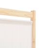 vidaXL Διαχωριστικό Δωματίου με 4 Πάνελ Κρεμ 160x170x4 εκ. Υφασμάτινο