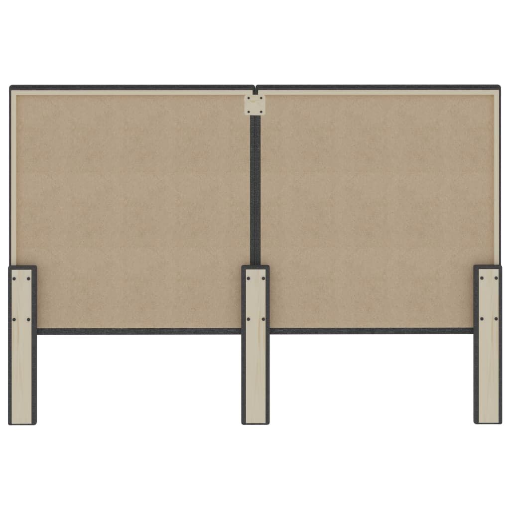 vidaXL Κρεβάτι Boxspring Σκούρο Γκρι 160 x 200 εκ. Υφασμάτινο