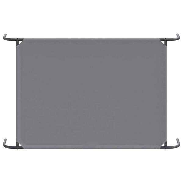 vidaXL Ανυψωμένο κρεβάτι σκύλου Γκρι 130x80x20 cm Ύφασμα Οξφόρδης