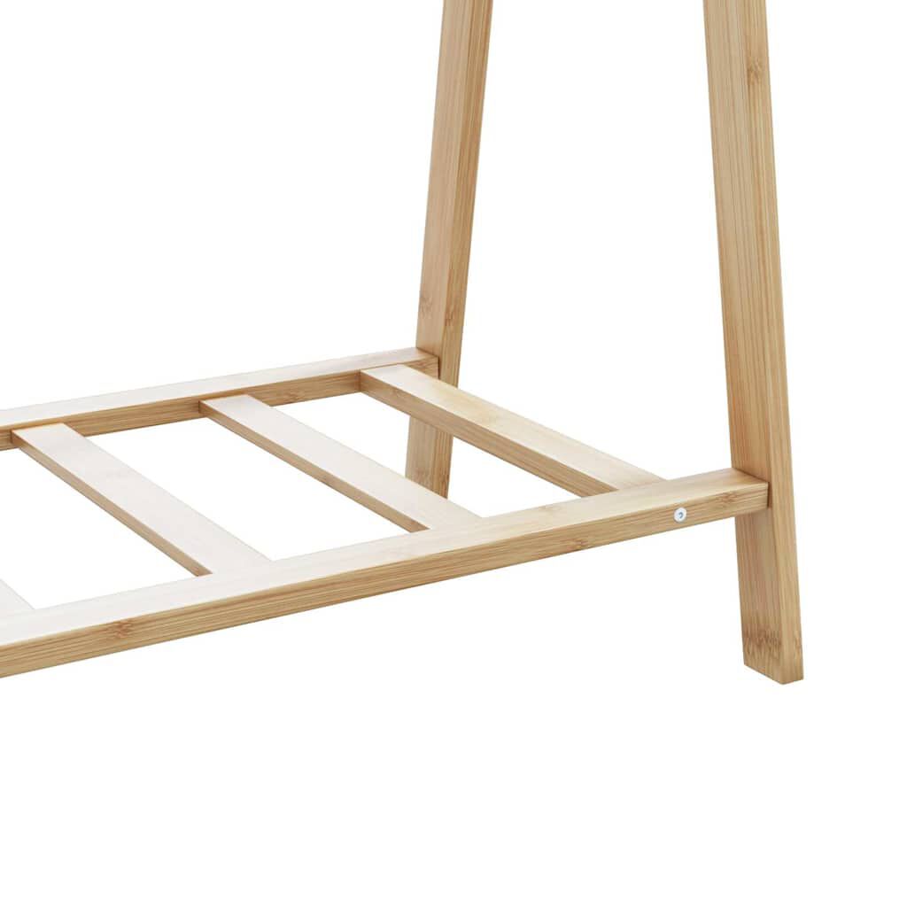 vidaXL Κρεμάστρα Ρούχων με Ράφια 106x34x102 εκ. Μπαμπού