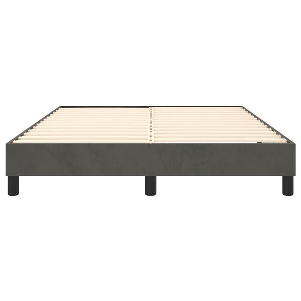 vidaXL Σκελετός Κρεβατιού Χωρίς Στρώμα Γκρι 140x200 εκ. Βελούδινο