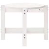vidaXL Τραπεζάκι Σαλονιού Λευκό 87 x 48 x 35 εκ. από Μασίφ Ξύλο Πεύκου