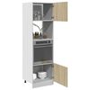 vidaXL Ντουλάπι Μικροκυμάτων "Lyon" Ξύλο Sonoma Δρυς 60x57x207 εκ. από Τεχνητό Ξύλο