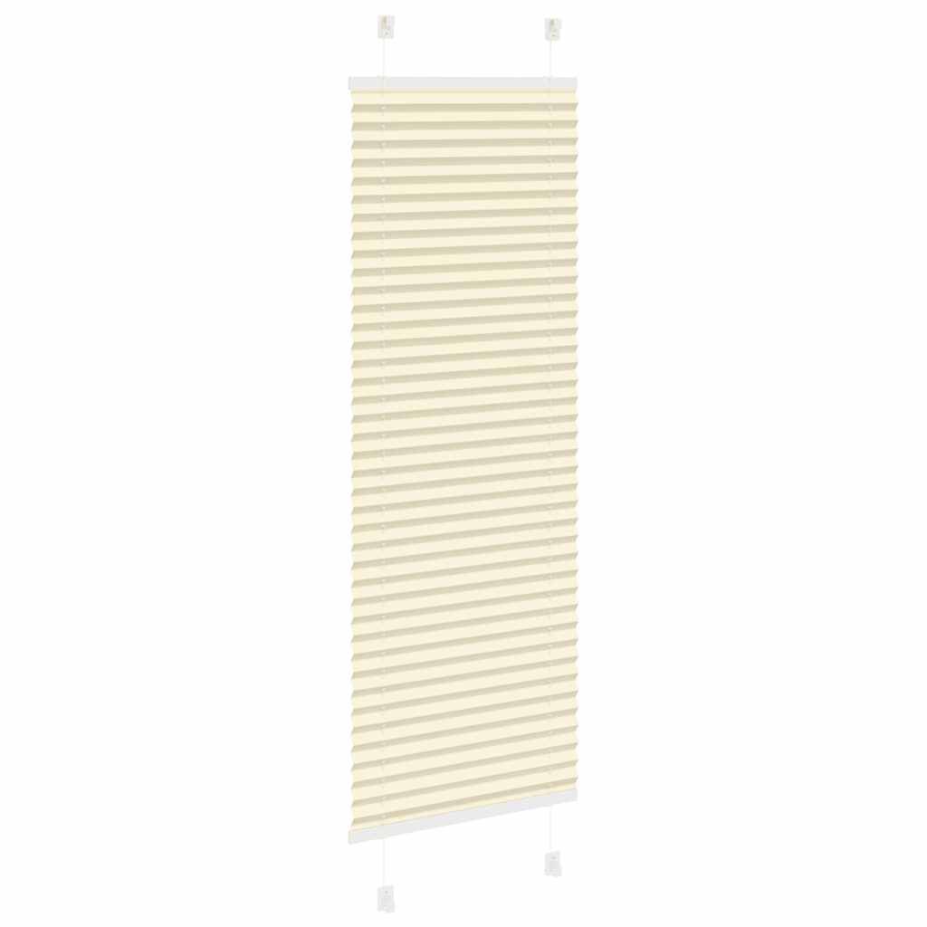 vidaXL Πλισέ περσίδα Κρέμα 40x150 cm Πλάτος υφάσματος 39,4 cm