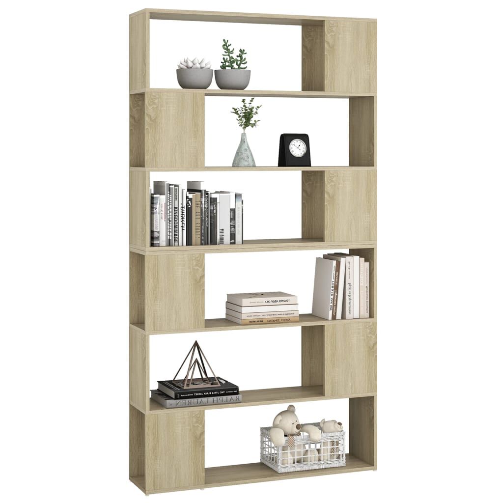 vidaXL Βιβλιοθήκη/Διαχωριστικό Χώρου Sonoma Δρυς 100 x 24 x 188 εκ.