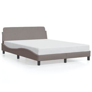 vidaXL Σκελετός Κρεβατιού Dover Taupe 120x200 εκ. Υφασμάτινο