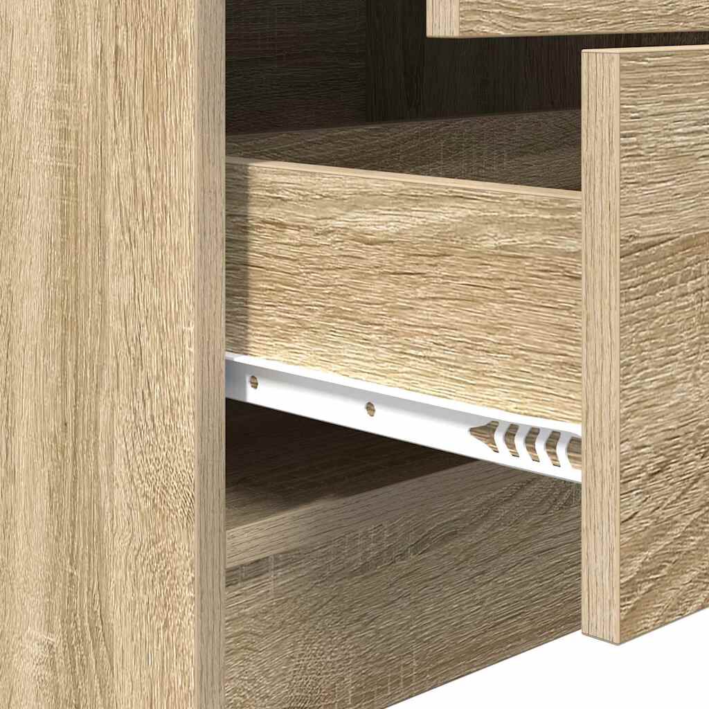 vidaXL Γραφείο με αποθηκευτικό χώρο 2 pcs Δρύς Sonoma 70 x 50 x 76 εκ.