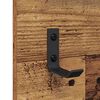 vidaXL Τοίχου Κρεμάστρα με ράφι Επιτοίχιο Παλαιό ξύλο 70 x 10 x 90 εκ.