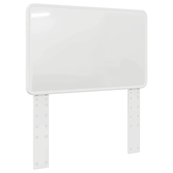 vidaXL Κεφαλάρι με κεφαλάρι Λαμπερό Λευκό 75 cm Επεξεργασμένο ξύλο