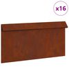vidaXL &Phi;&rho;ά&kappa;&tau;&eta;&sigmaf; &sigma;&alpha;&lambda;&iota;&gamma;&kappa;&alpha;&rho;&iota;ώ&nu; 16 pcs &Sigma;&kappa; rusty 50 x 3,5 x 25 &epsilon;&kappa;