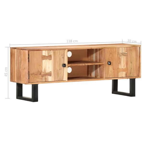 vidaXL Έπιπλο Τηλεόρασης 118 x 30 x 45 εκ. από Μασίφ Ξύλο Ακακίας