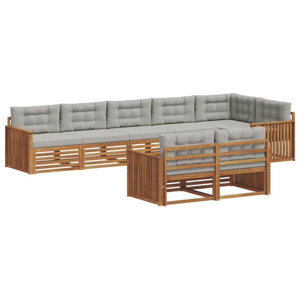 vidaXL &Sigma;&epsilon;&iota;&rho;ά &Kappa;&alpha;&nu;&alpha;&pi;έ &Epsilon;&xi;&omega;&tau;&epsilon;&rho;&iota;&kappa;&omicron;ύ 8 pcs &Phi;&upsilon;&sigma;&iota;&kappa;ό &kappa;&alpha;&iota; &Alpha;&nu;&omicron;&iota;&chi;&tau;ό &Gamma;&kappa;&rho;&iota;