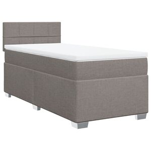 vidaXL &Kappa;&rho;&epsilon;&beta;ά&tau;&iota; Boxspring &mu;&epsilon; &Sigma;&tau;&rho;ώ&mu;&alpha; Taupe 90x190 &epsilon;&kappa;.&Upsilon;&phi;&alpha;&sigma;&mu;ά&tau;&iota;&nu;&omicron;