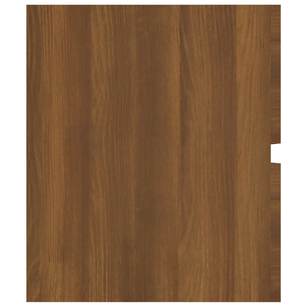 vidaXL Ντουλάπι Νιπτήρα Καφέ Δρυς 100x38,5x45 εκ. Επεξεργασμένο Ξύλο