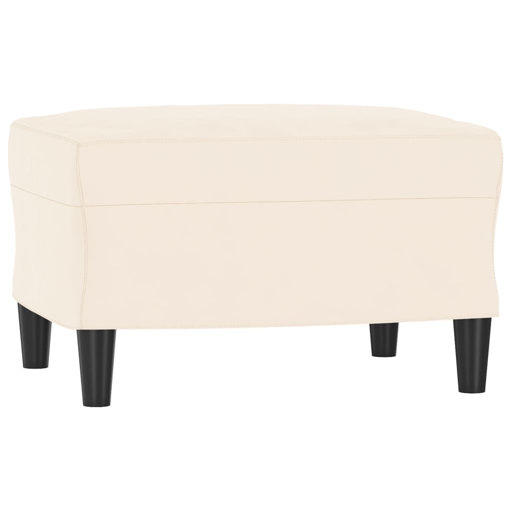 vidaXL Πάγκος Κρεμ 70 x 35 x 41 εκ. Βελούδινος