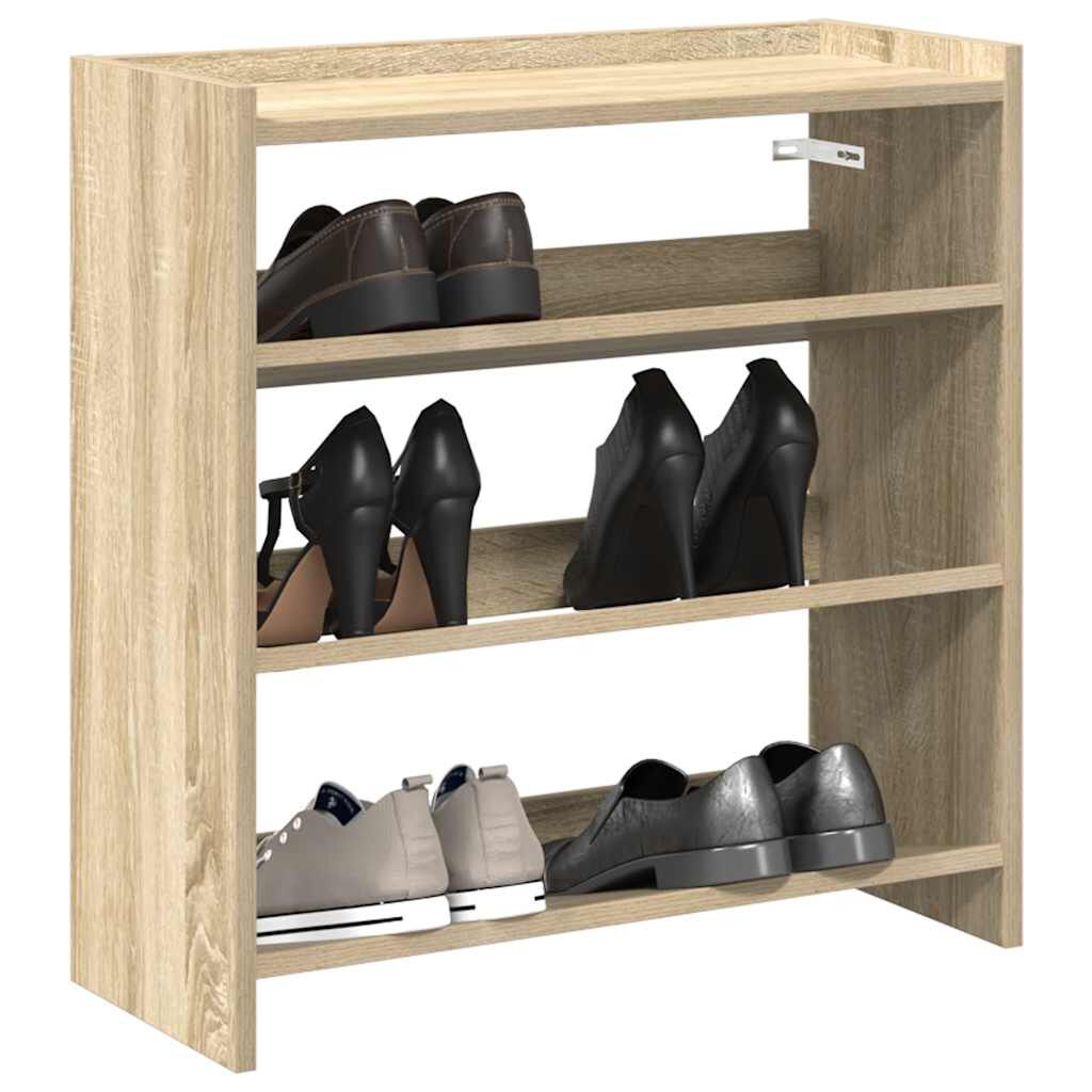 Ράφι παπουτσιών vidaXL Sonoma Oak 60x25x62 cm Κατασκευασμένο ξύλο
