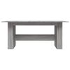 vidaXL Τραπεζαρία Γκρι Sonoma 180 x 90 x 76 εκ. από Επεξεργασμένο Ξύλο