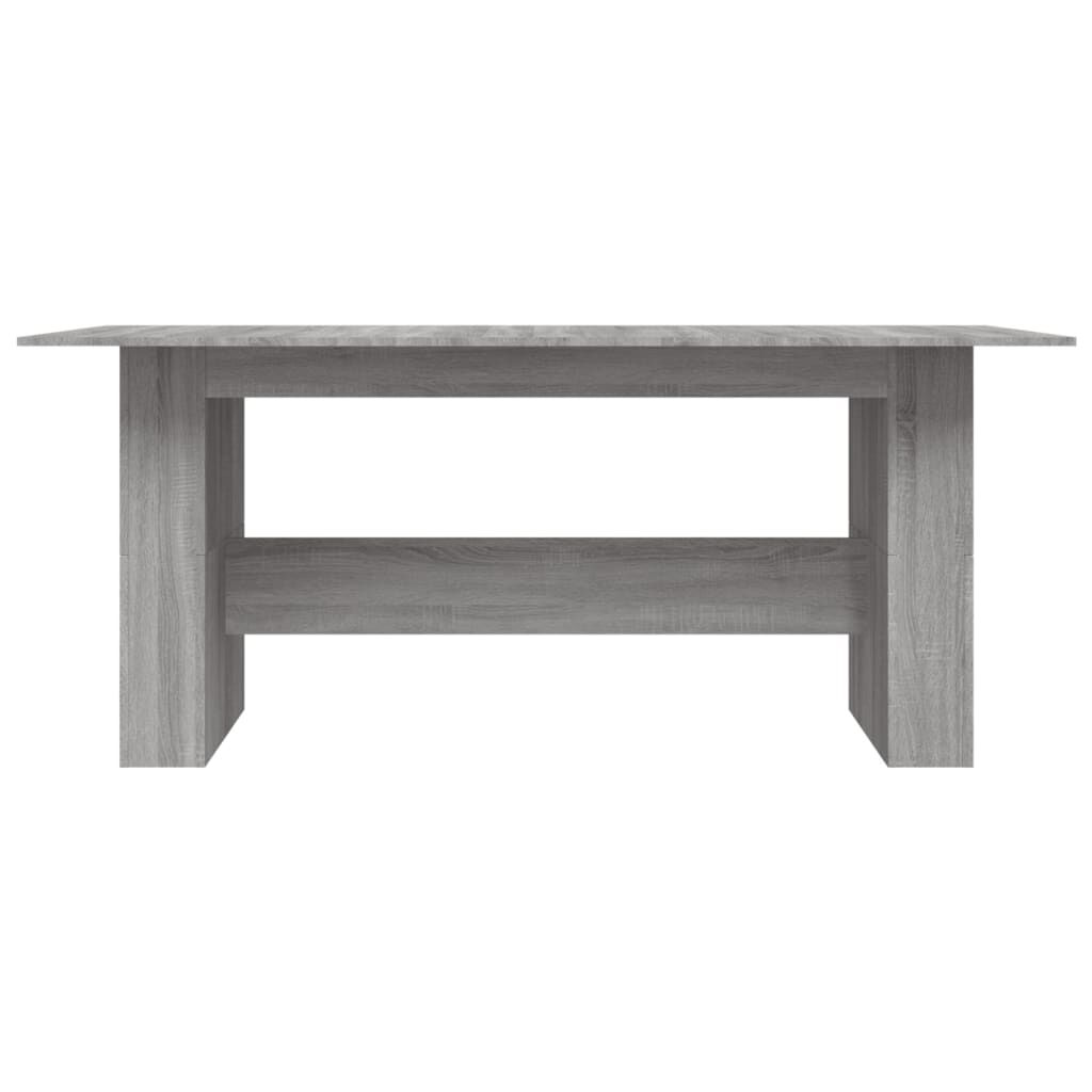 vidaXL Τραπεζαρία Γκρι Sonoma 180 x 90 x 76 εκ. από Επεξεργασμένο Ξύλο
