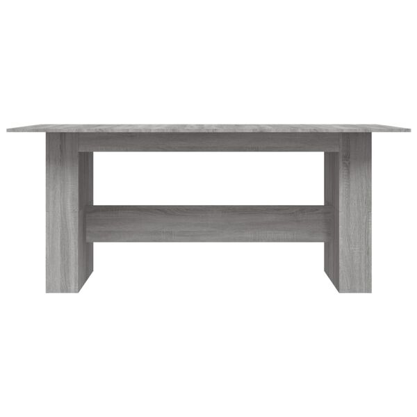 vidaXL Τραπεζαρία Γκρι Sonoma 180 x 90 x 76 εκ. από Επεξεργασμένο Ξύλο
