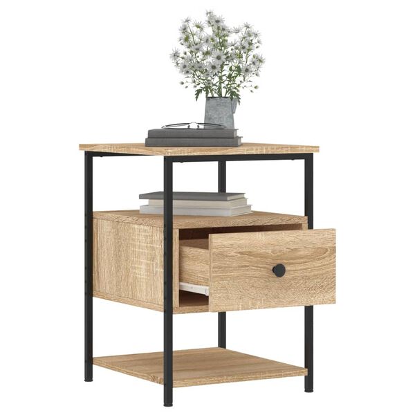 vidaXL Κομοδίνο Sonoma Δρυς 40 x 42 x 56 εκ. από Επεξεργασμένο Ξύλο