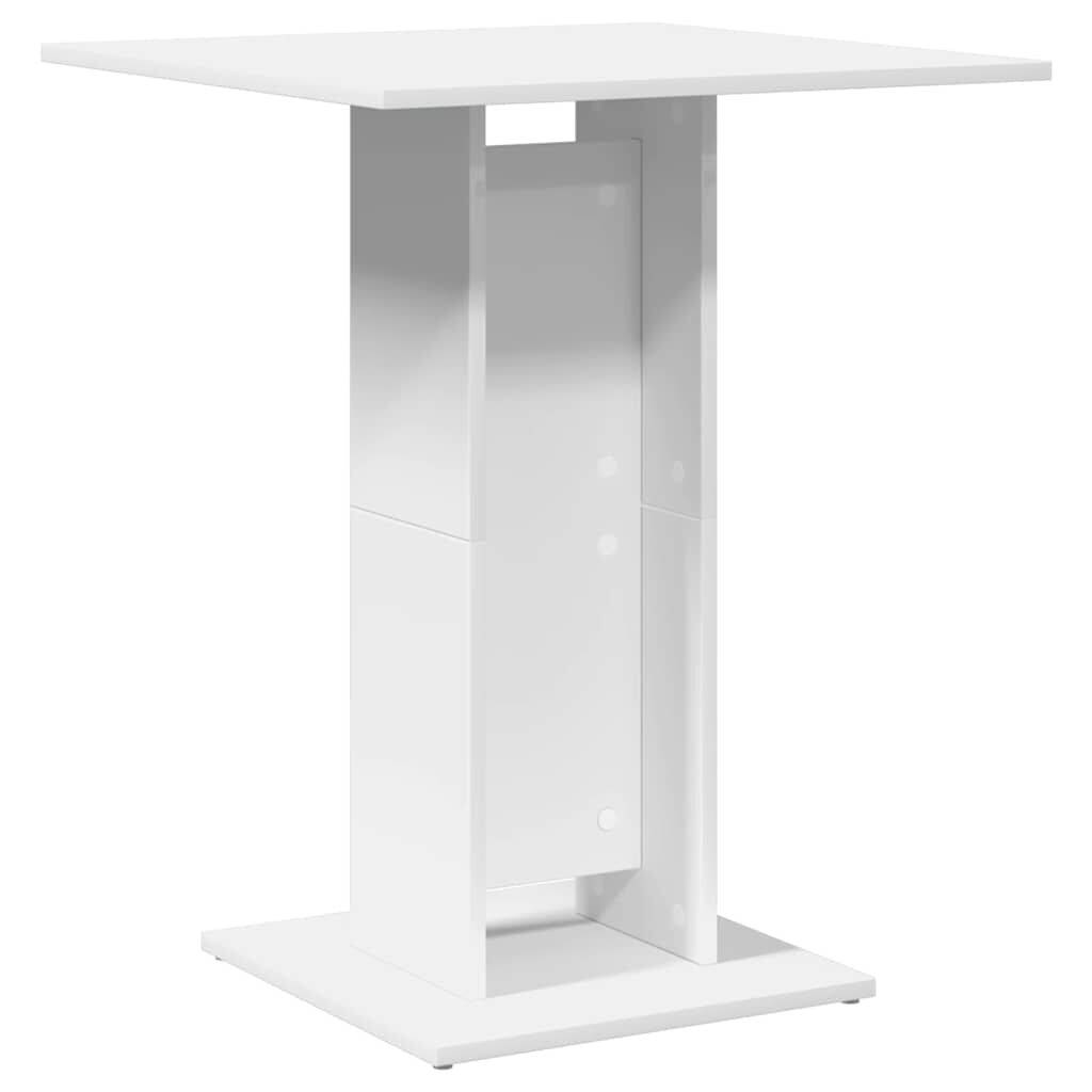 vidaXL Τραπέζι Bistro Λευκό 60 x 60 x 75 εκ. Επεξ. Ξύλο