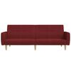 vidaXL Καναπές - Κρεβάτι Διθέσιος Μπορντό Υφασμάτινος